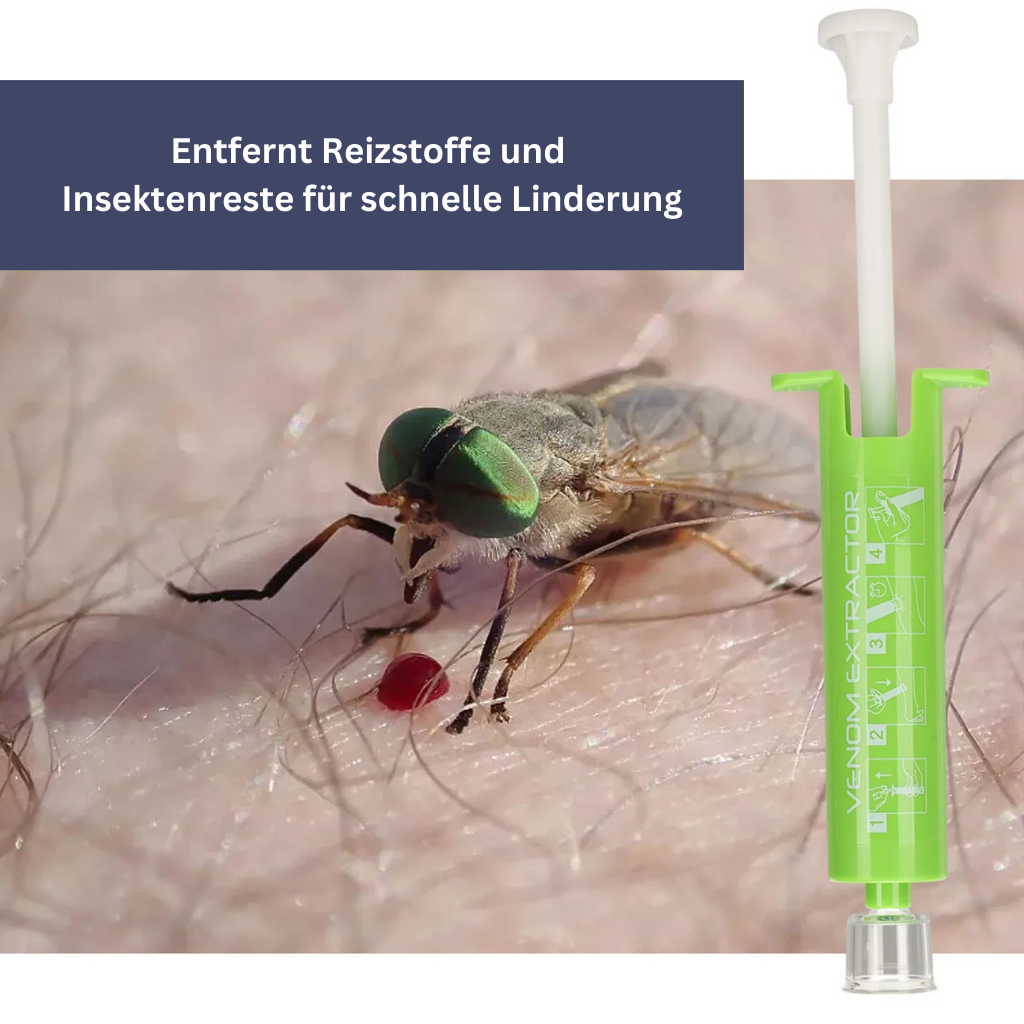 Ultimatives Insektenabwehr-Set - Juckreiz-Linderungsgerät, Stechapparat-Entferner, Mückenarmband
