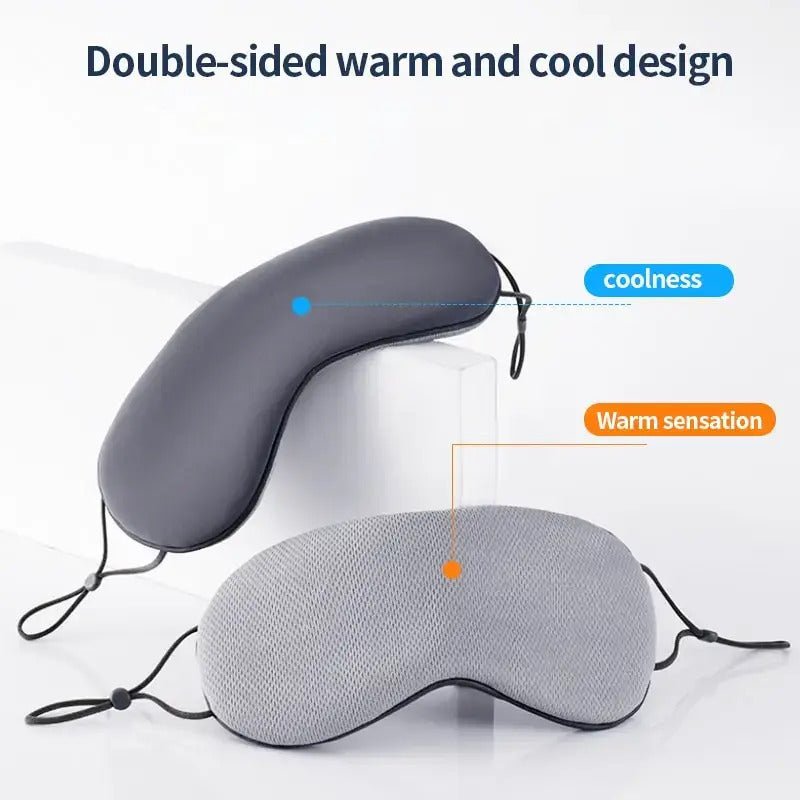 Luxuriöse Eis-Seiden-Schlafmaske – Warm & Kühl, Verstellbar, Atmungsaktiv
