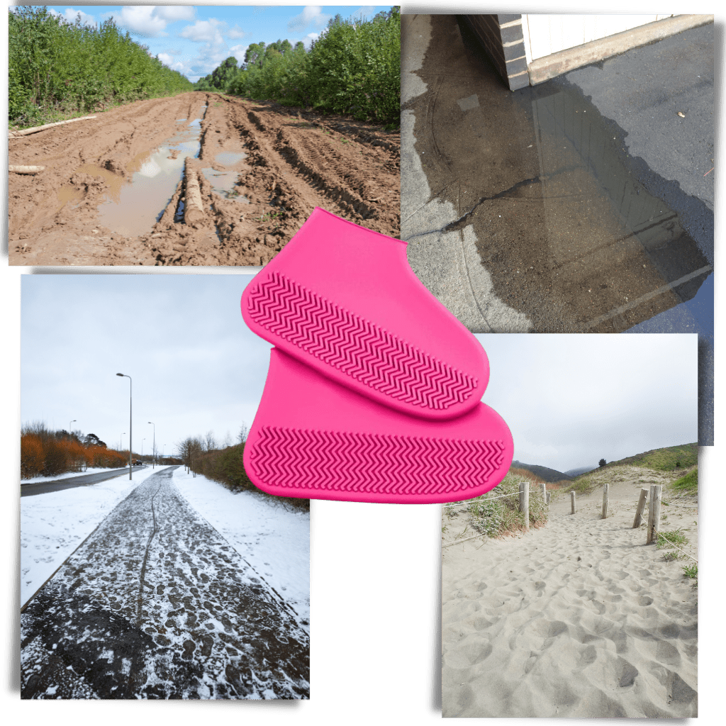 Stylisches Silikon-Regenkleid - 1 Paar elegante Schuhüberzüge