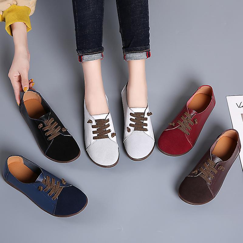 Bequeme orthopädische Lederschuhe zum Hineinschlüpfen