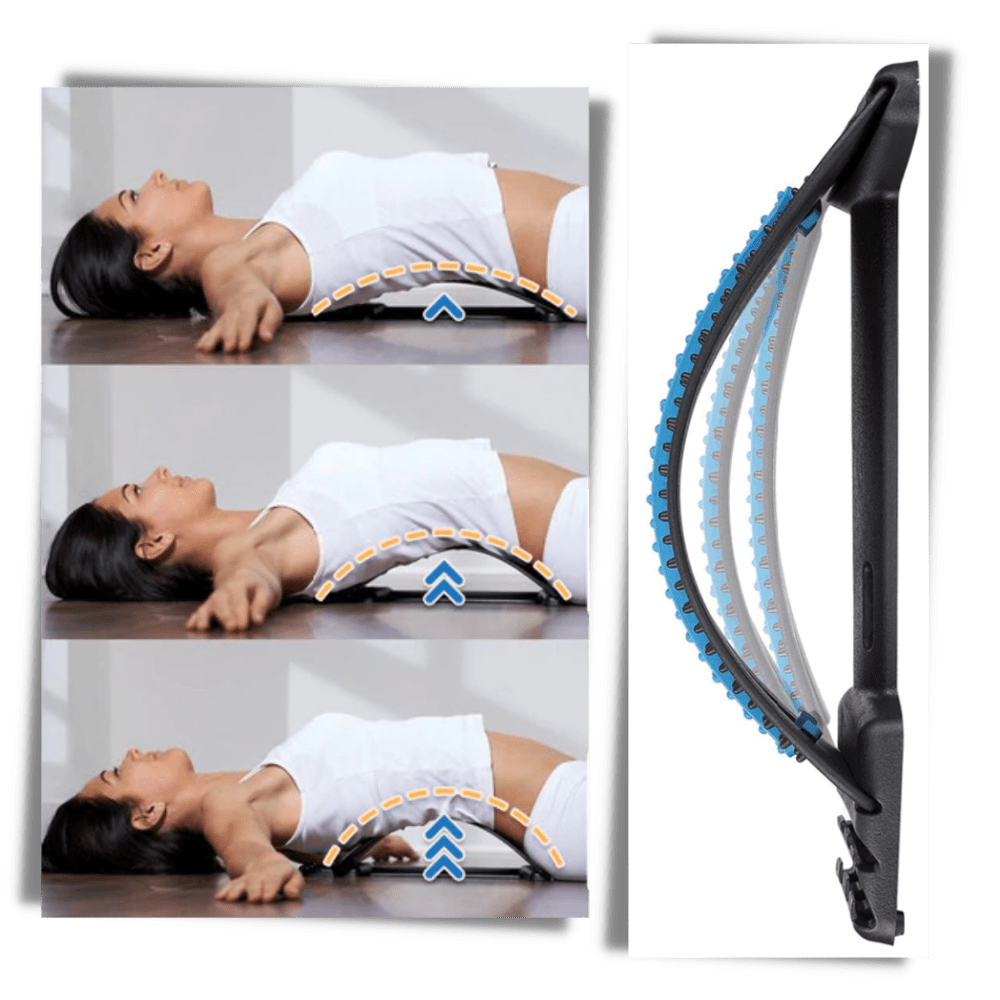 Dehnbereichs- und Massagegerät für den Rücken