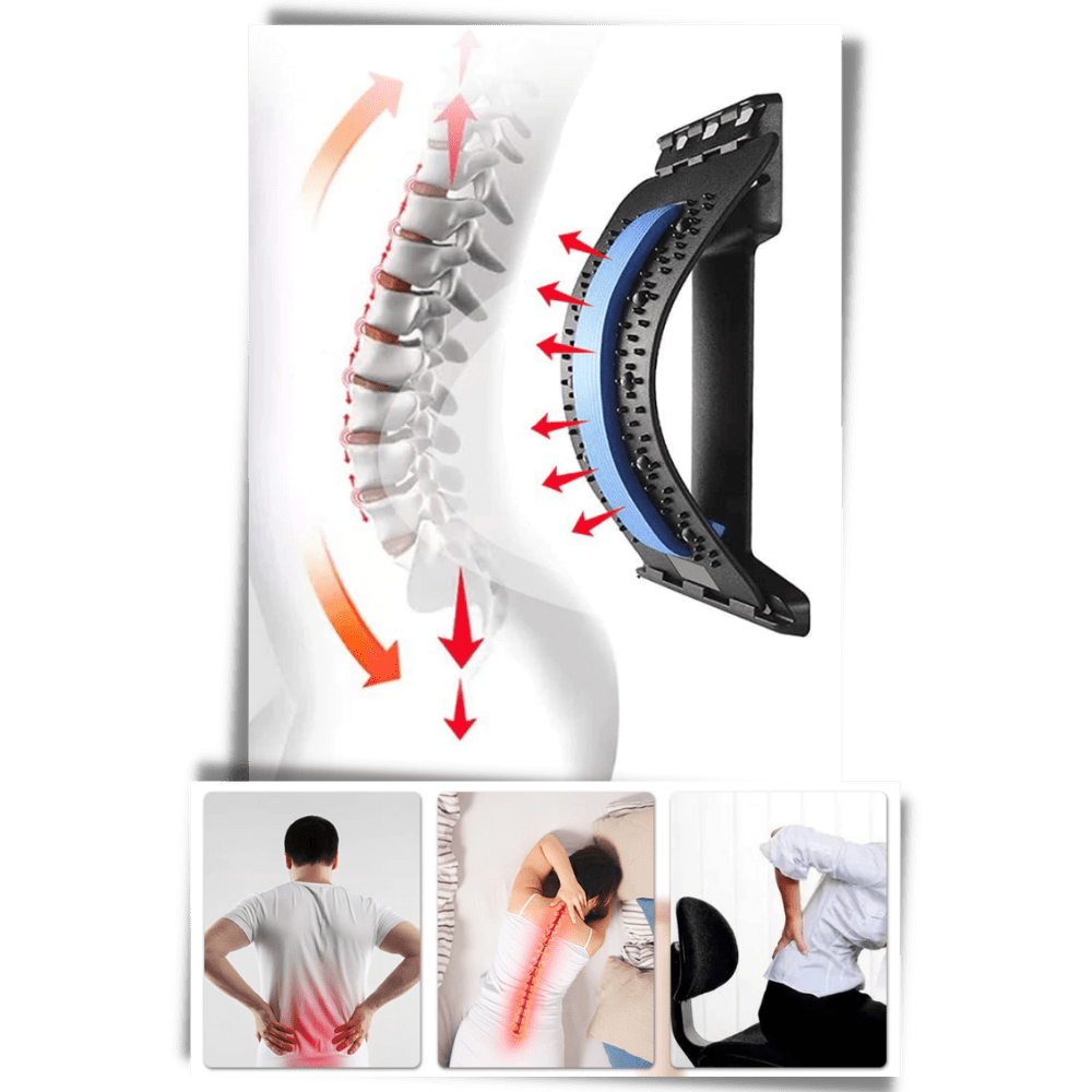 Dehnbereichs- und Massagegerät für den Rücken