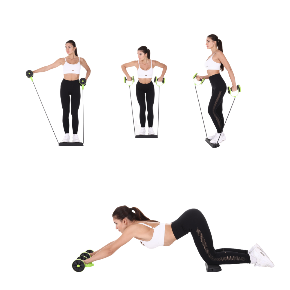 Abdominal Rollouts mit Widerstandsbändern - Stärken Sie Ihre Taille und straffen Sie Ihre Muskeln!