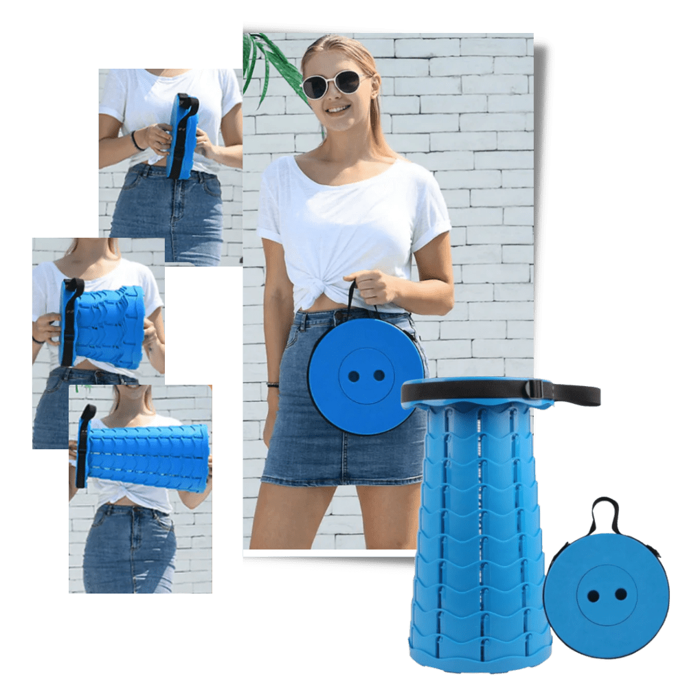 Ultra-portabler Klapphocker für praktischen Komfort