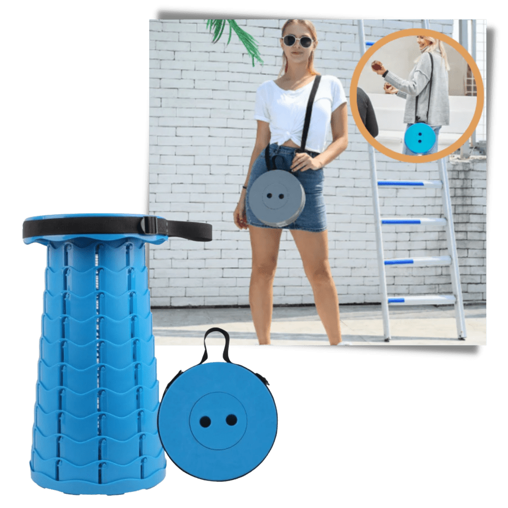 Ultra-portabler Klapphocker für praktischen Komfort