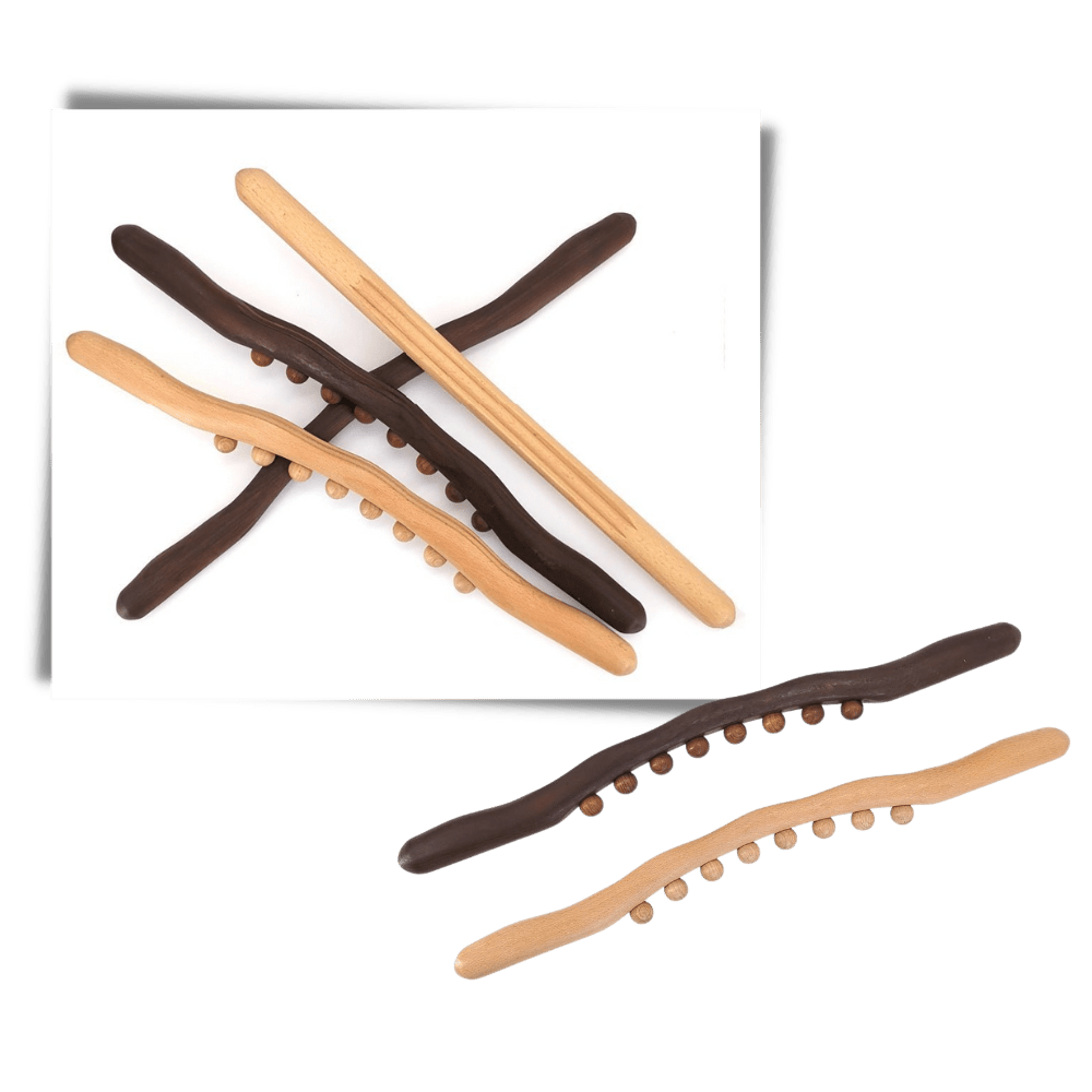 Holz-Massagegerät für entspannende Muskelentspannung