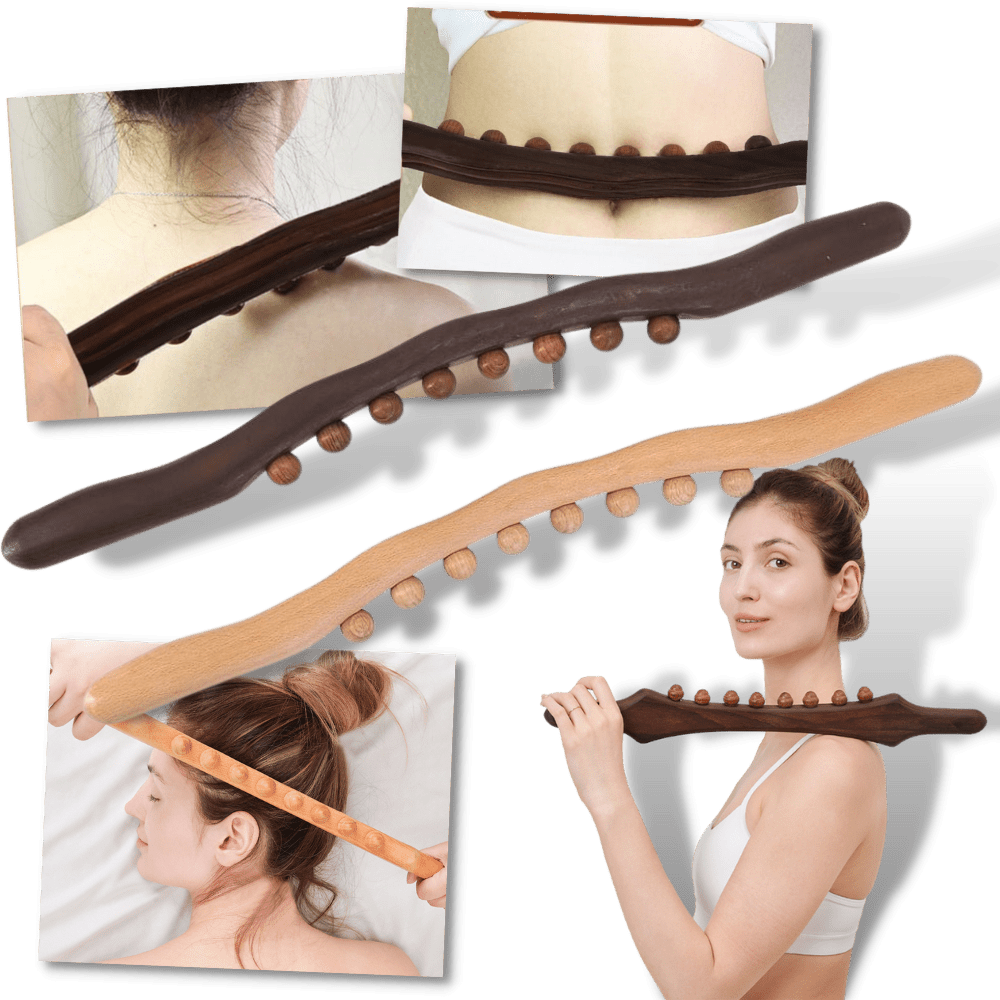 Holz-Massagegerät für entspannende Muskelentspannung