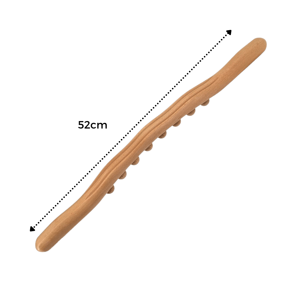 Holz-Massagegerät für entspannende Muskelentspannung