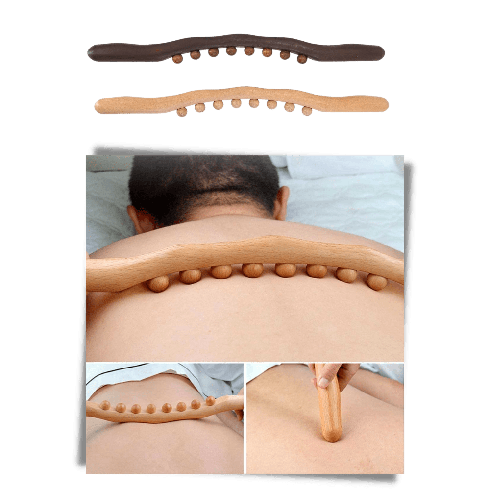 Holz-Massagegerät für entspannende Muskelentspannung