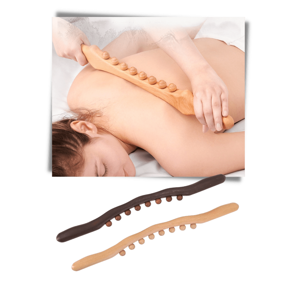 Holz-Massagegerät für entspannende Muskelentspannung