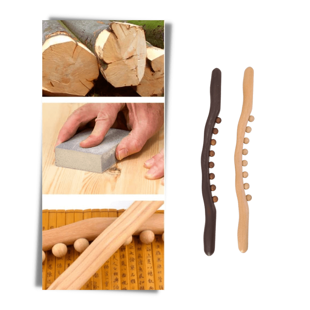 Holz-Massagegerät für entspannende Muskelentspannung