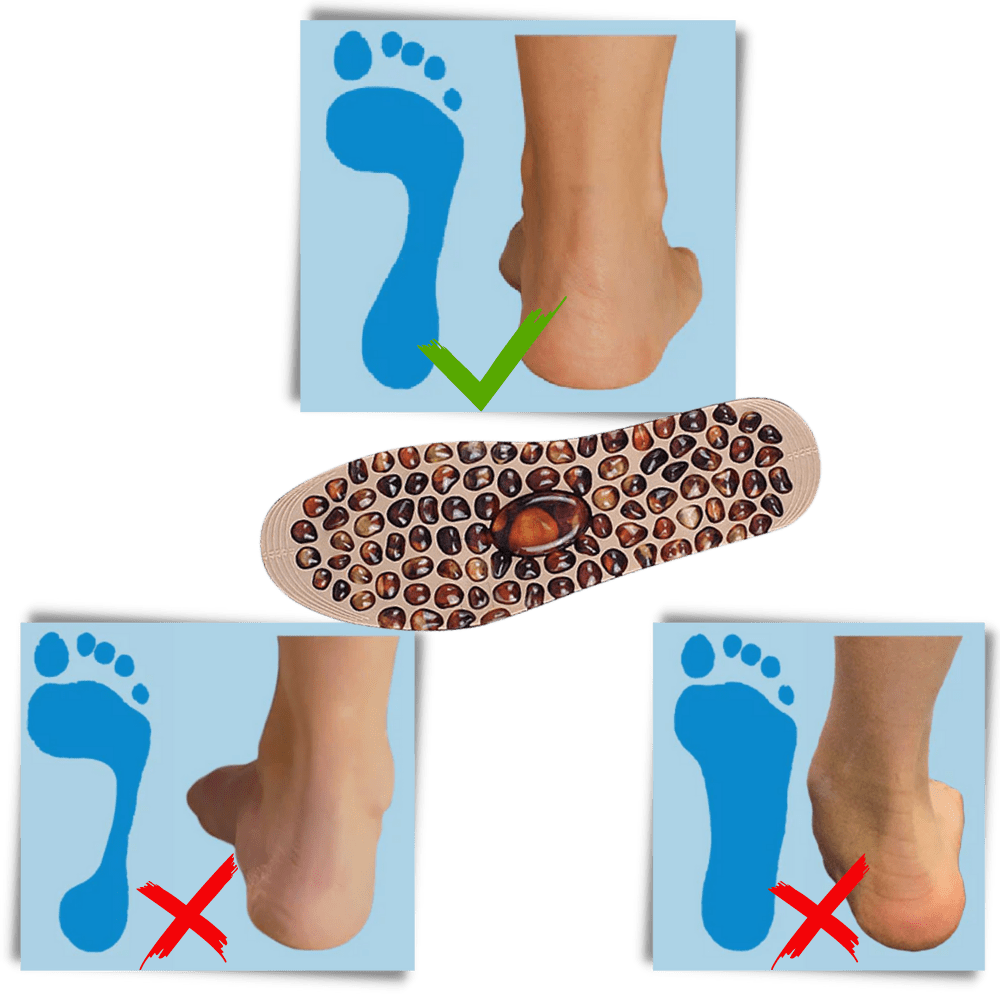 Entspannende Einlegesohlen mit evokativen Kieselstein-Muster