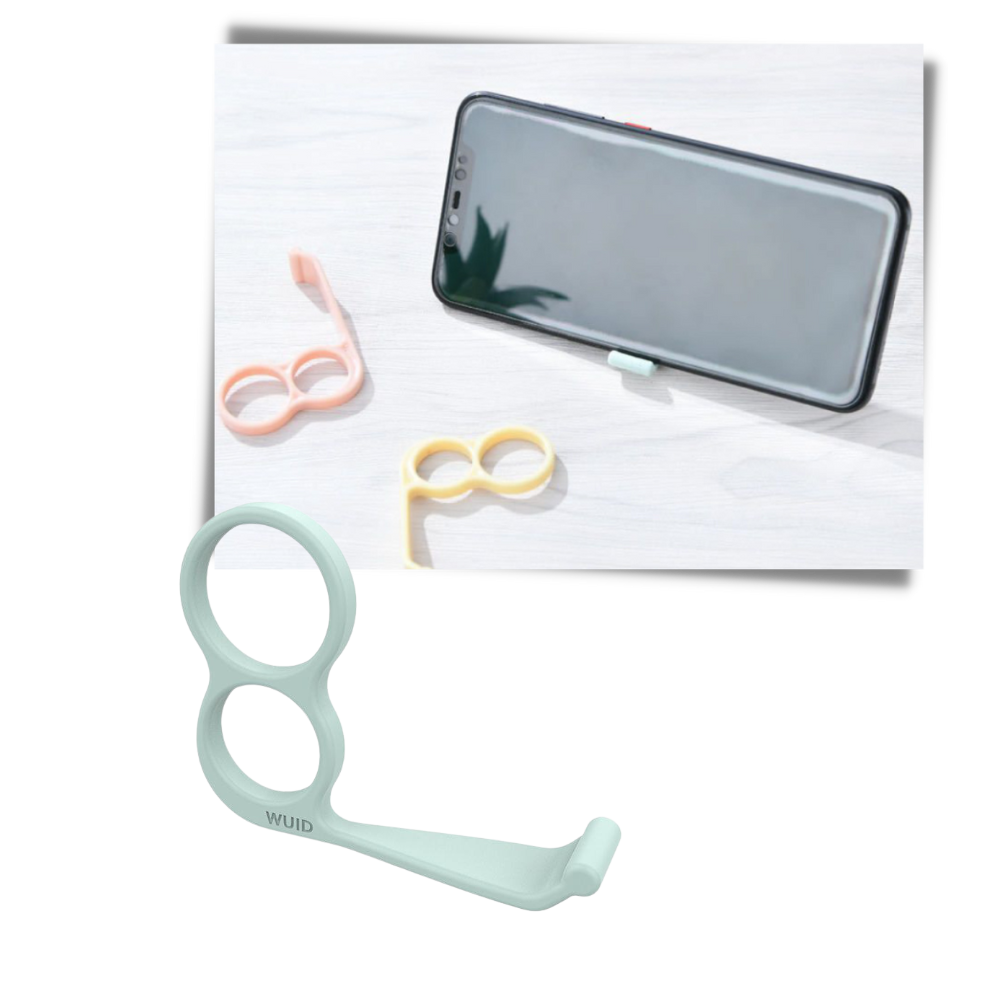 Set aus 4 leichten Halterungen und Haken für das Telefon - Praktikabilität und Stil vereint!