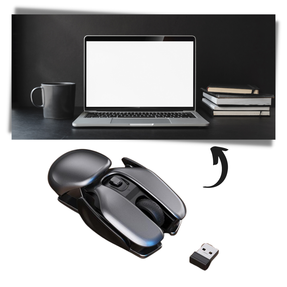 Ergonomisch gestaltete kabellose Gaming-Maus für optimalen Komfort