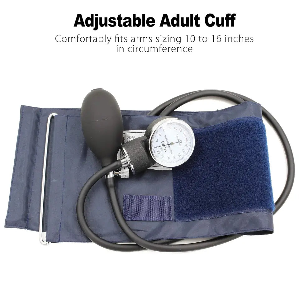 Manuelles Arm-Blutdruckmessgerät, Aneroid-Stethoskop