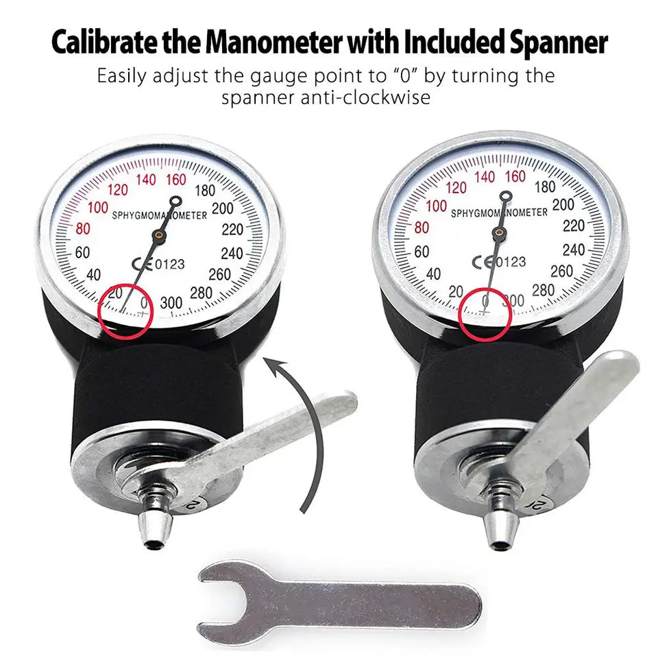 Manuelles Arm-Blutdruckmessgerät, Aneroid-Stethoskop