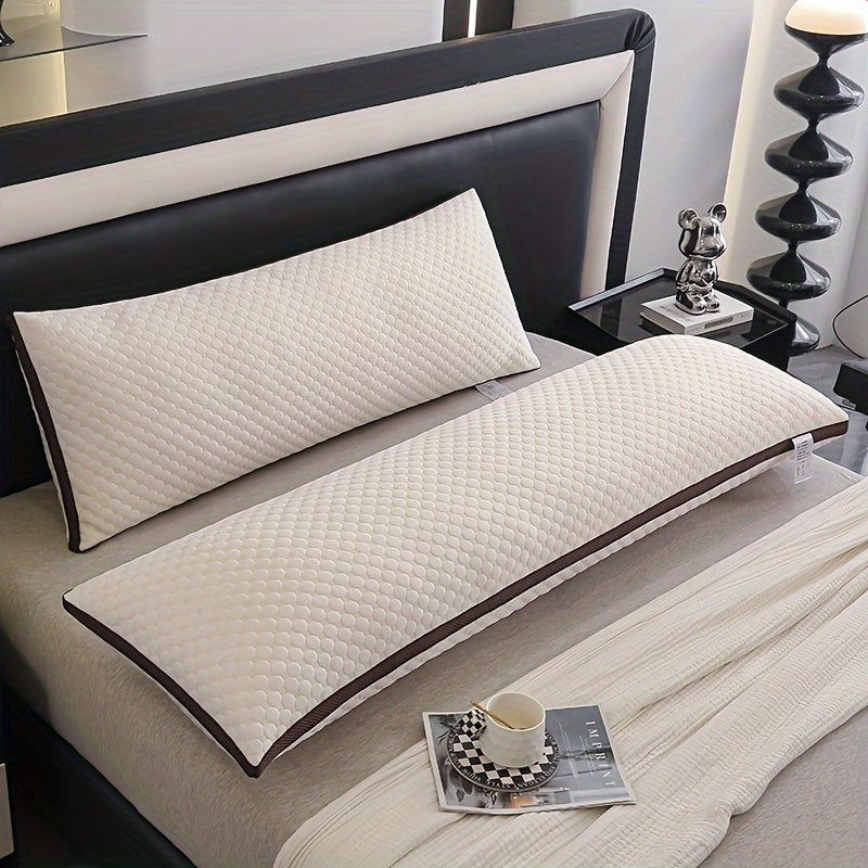 Erleben Sie unvergleichlichen Komfort mit dem BubbleBliss 3D Körperkissen aus luxuriösem Strickstoff!