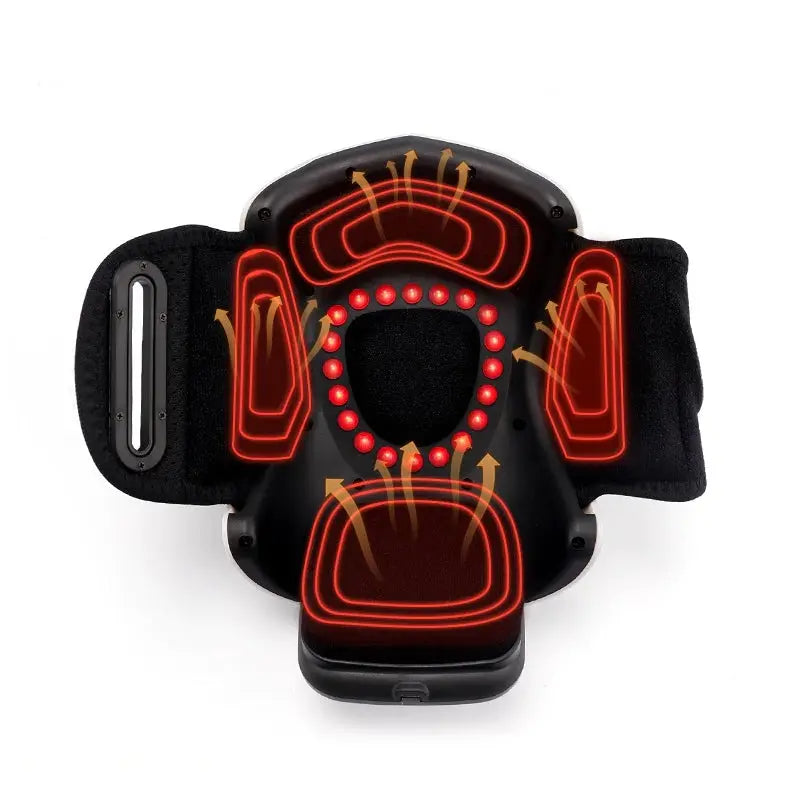 Komfortables Physiotherapie-Gerät für wohltuende Kniemassagen mit Luftdruck- und Vibrationsfunktion