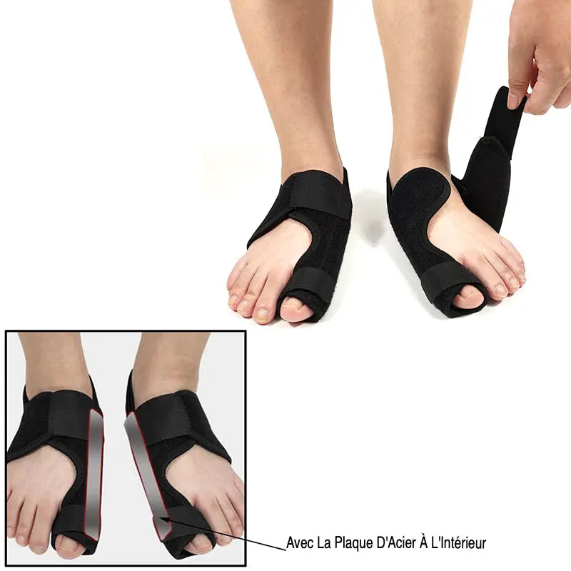 Bequeme orthopädische Schiene zur Unterstützung bei Hallux Valgus
