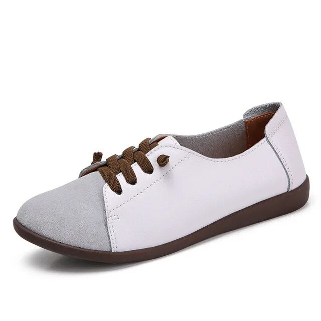 Bequeme orthopädische Lederschuhe zum Hineinschlüpfen