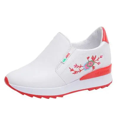 Bequeme orthopädische Turnschuhe mit Blumenmuster