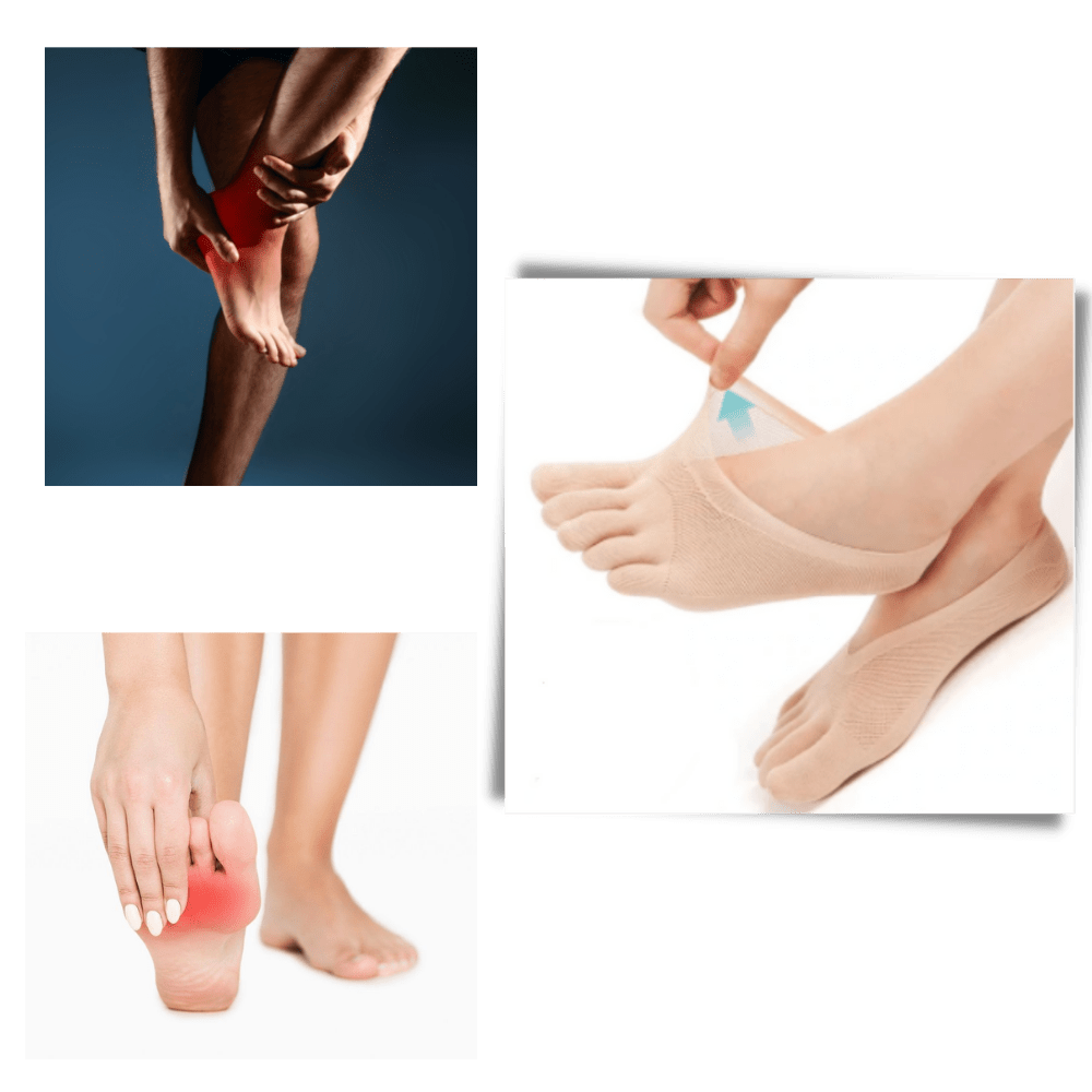 Ensemble von 2 Paar bequemen Stützstrümpfen