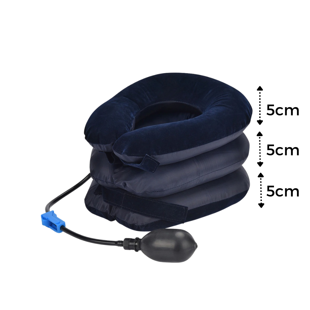 Ergonomisches aufblasbares Kissen für optimalen Halt der Halswirbelsäule