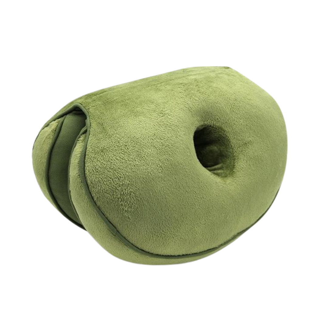 Doppelter ergonomischer Sitzkissen für optimalen Komfort für das Gesäß