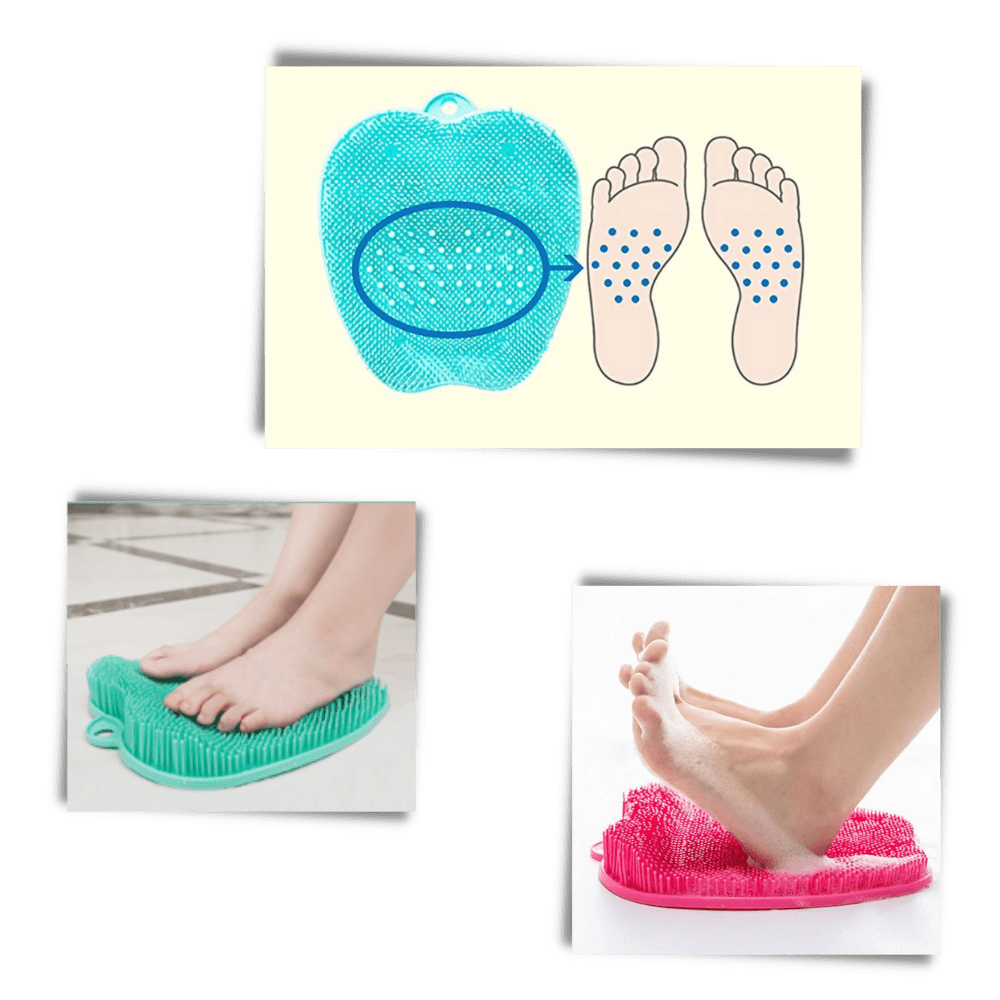 Entspannende und peelingende Duschmatte für eine erfrischende Fußmassage