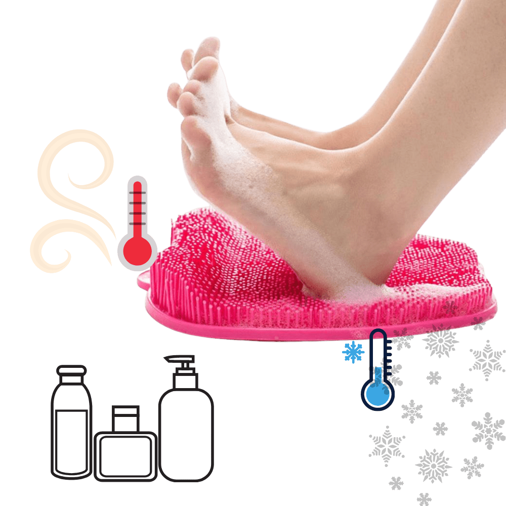 Entspannende und peelingende Duschmatte für eine erfrischende Fußmassage
