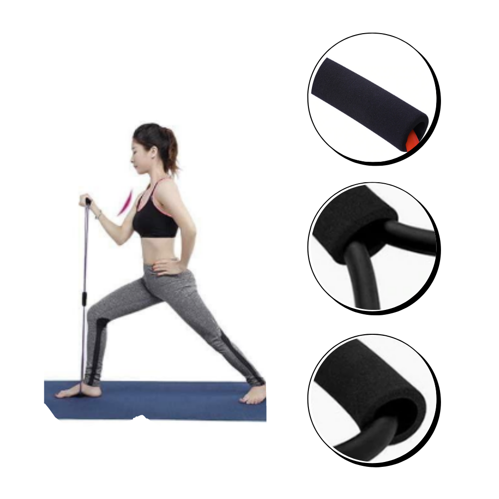 Widerstandsband mit ergonomischen Griffen für ein optimales Training