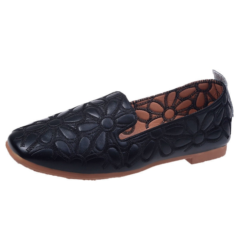 Stylische orthopädische Sommerschuhe mit quadratischer Zehenpartie für Damen – Umita