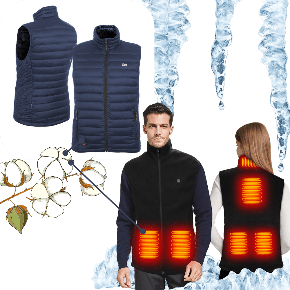 Unisex beheizte Weste - Bleiben Sie stilvoll warm!