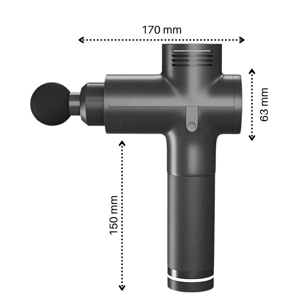 Massagepistole mit einstellbaren Geschwindigkeiten für ultimatives Wohlbefinden