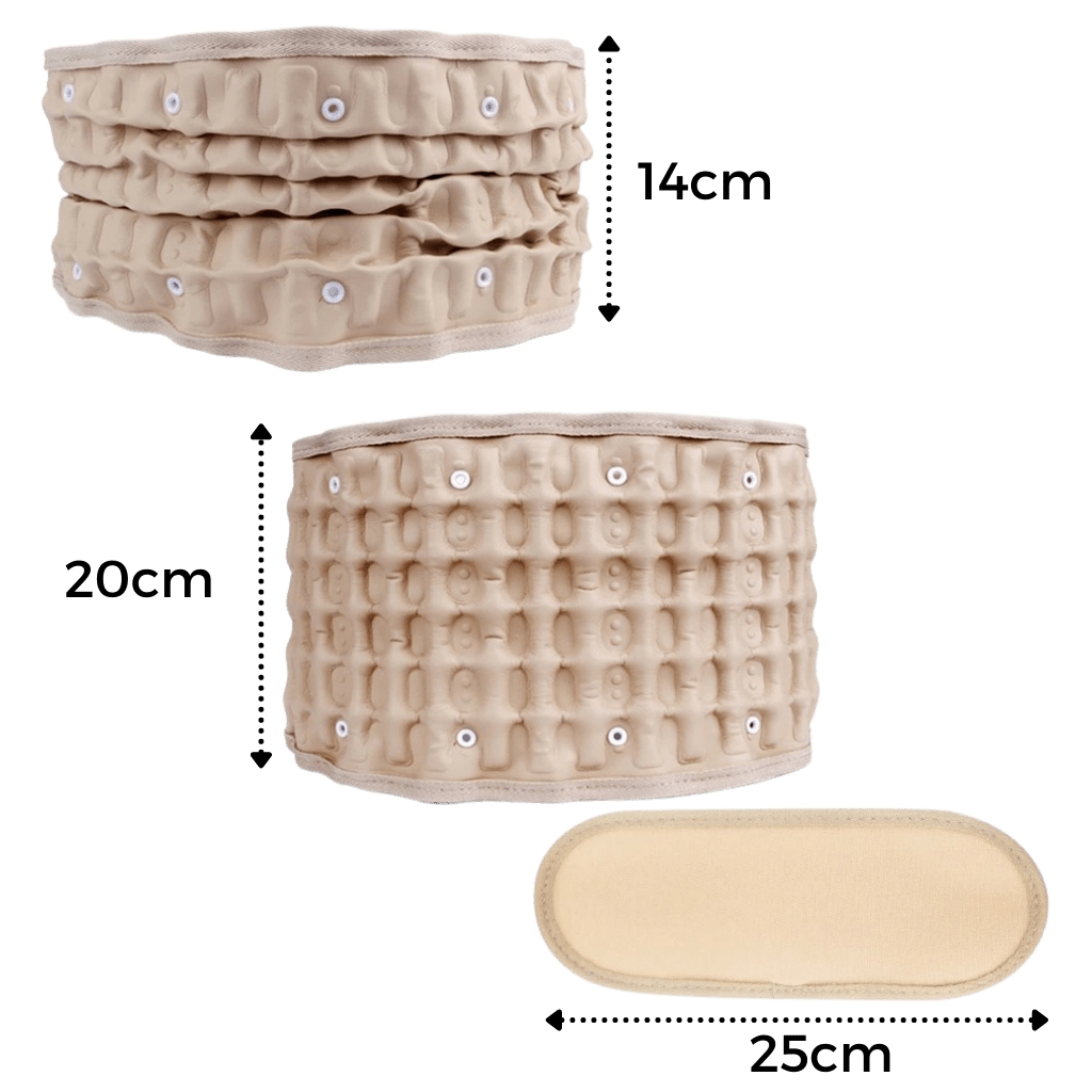 Lendenwirbelstützgürtel mit Luftdruckentlastung für optimalen Komfort