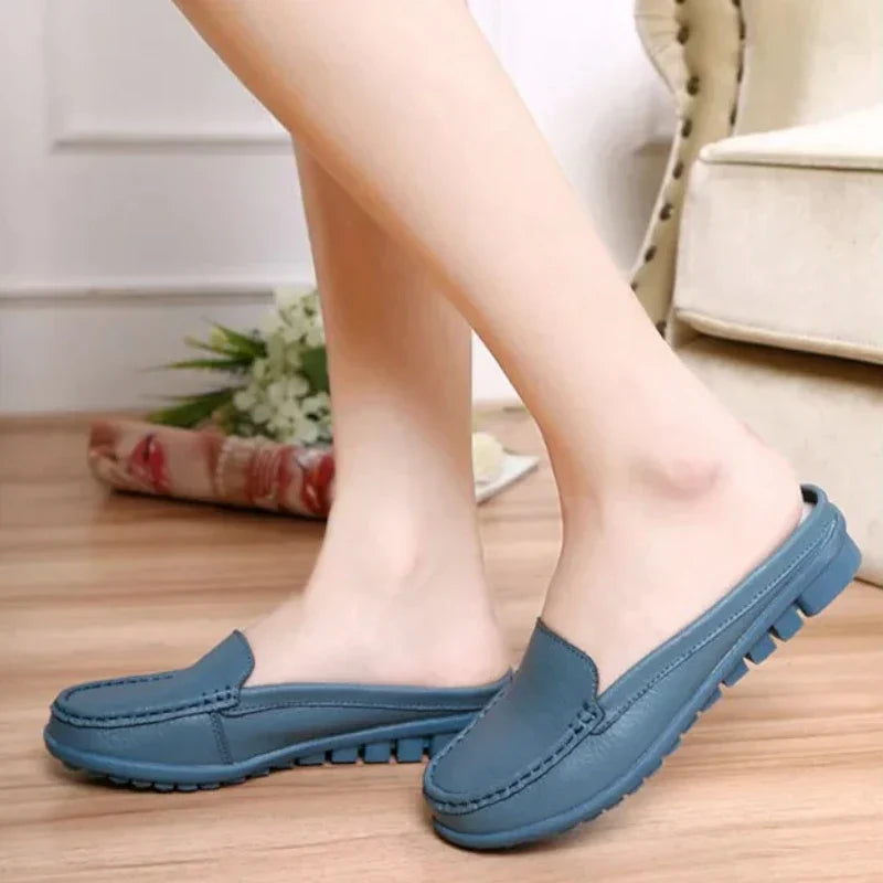 Bequeme Damenmokassins aus hochwertigem Leder mit orthopädischem Komfort