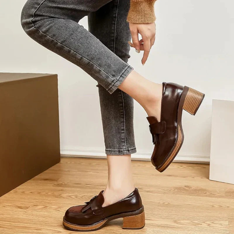 Stilvolle Damenmokassins mit Absatz für optimalen Komfort und Eleganz