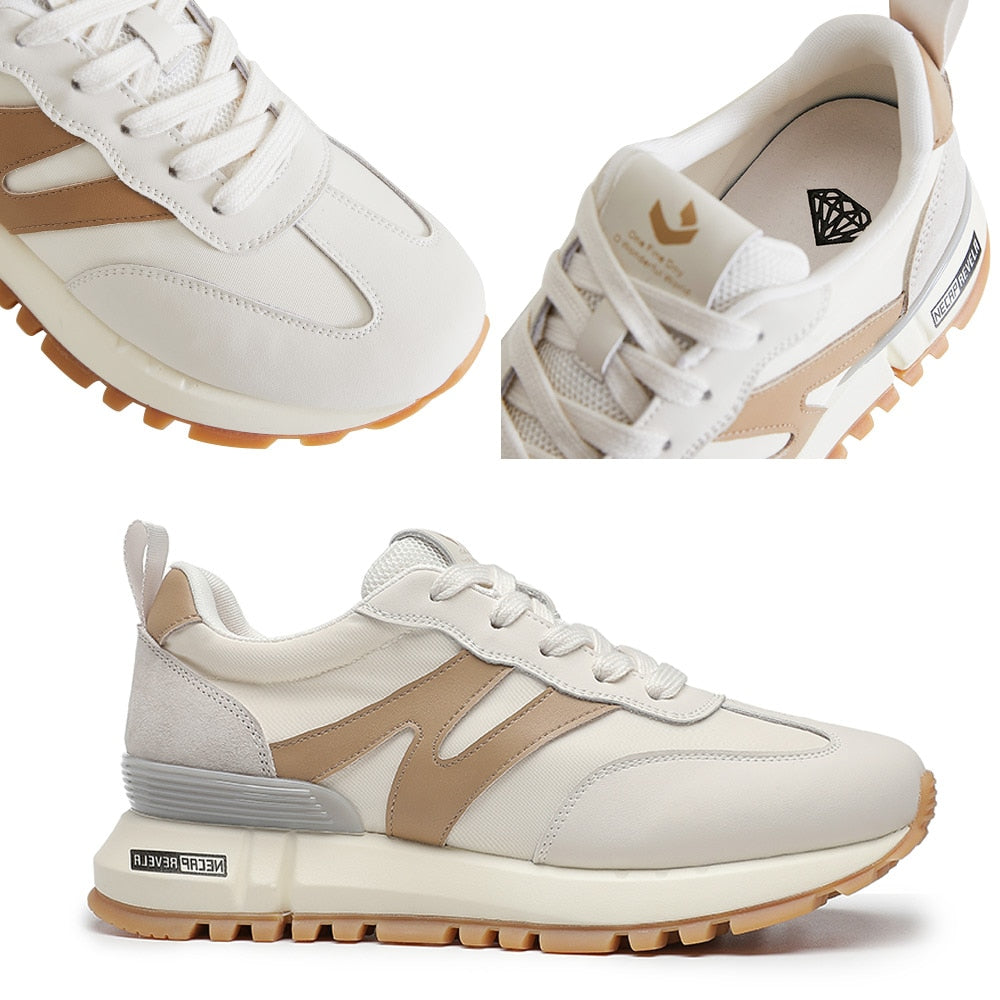 Bequeme orthopädische Schnürschuhe für Damen mit elegantem Rundkopf – Runy