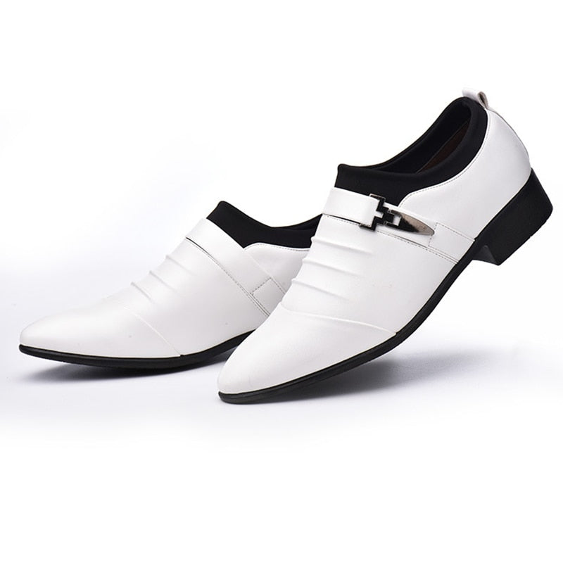 Elegante schwarze Lederschuhe für Herren – Skyder