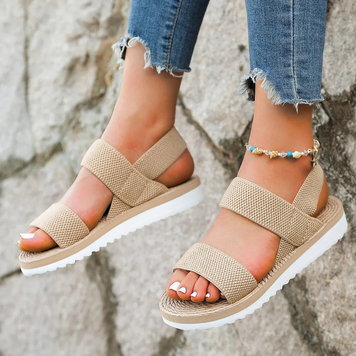 Bequeme orthopädische Damensandalen mit kuscheliger Sohle für optimalen Komfort