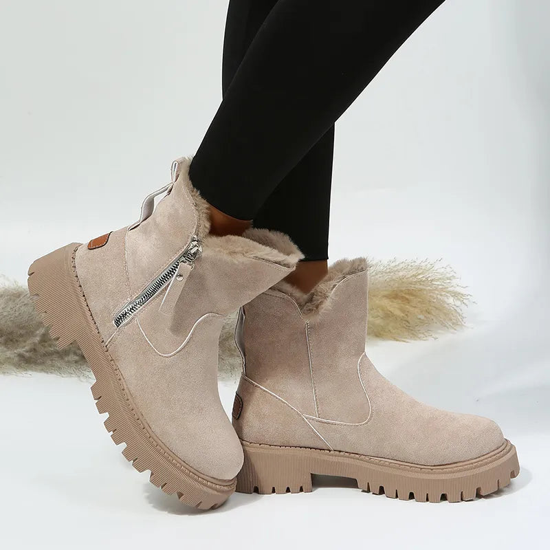 Wiboo Kuschelige Damenplüschstiefel für ultimativen Komfort