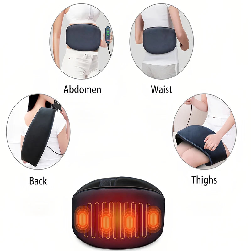 Deluxe Heated Back Belt mit Vibrationsmassage - Ultimative Linderung für Lenden-, Bauchkrämpfe und Arthritis-Schmerzen