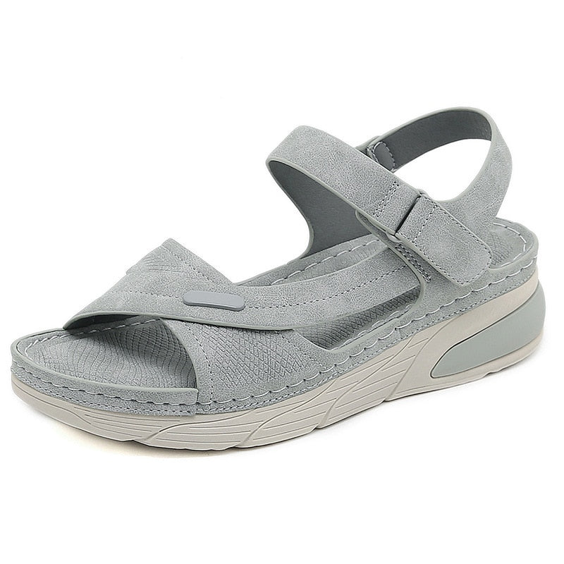 Bequeme Ledersandalen für Damen - Flapis
