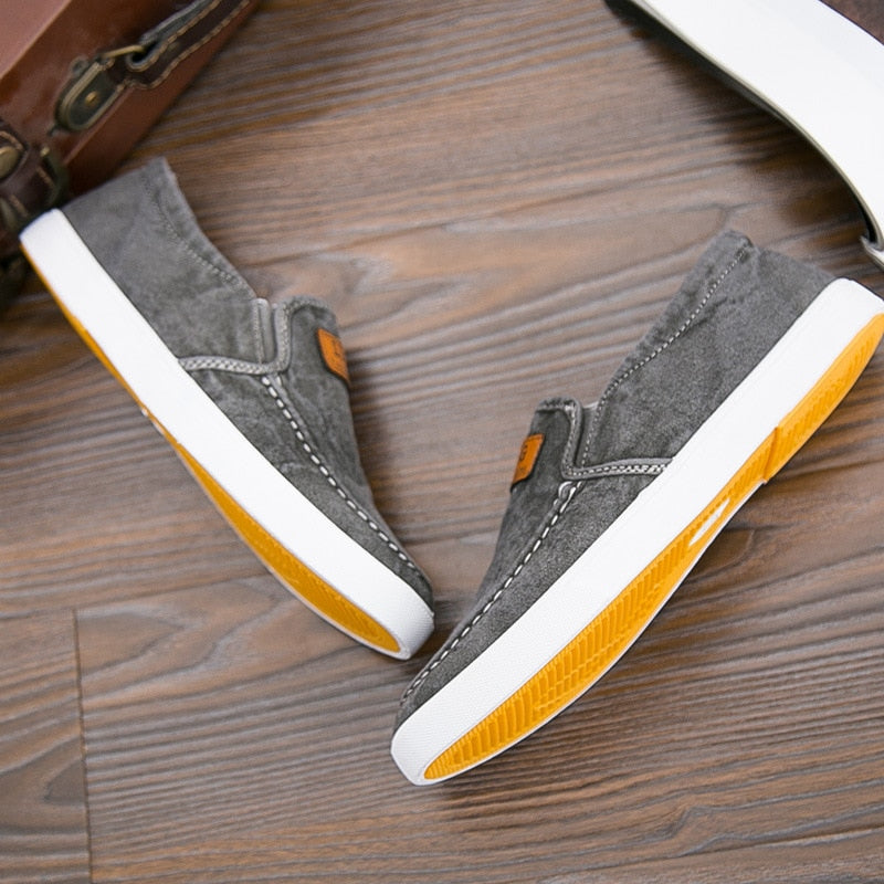 Luftige Herren-Freizeitschuhe aus Canvas und Denim – Jappy Stil!