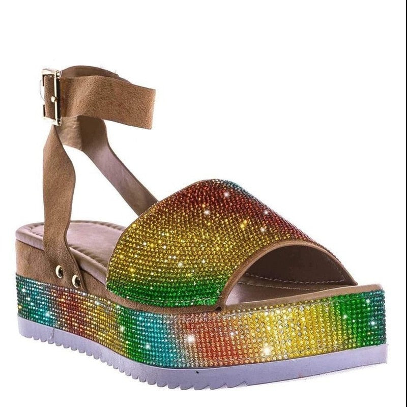 Bequeme Keilsandalen