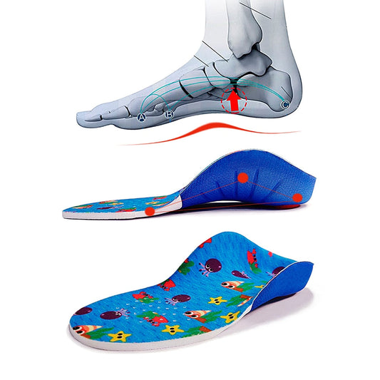 Orthopädische Einlegesohlen für Kinder – Meer, Fisch, Kraken Design