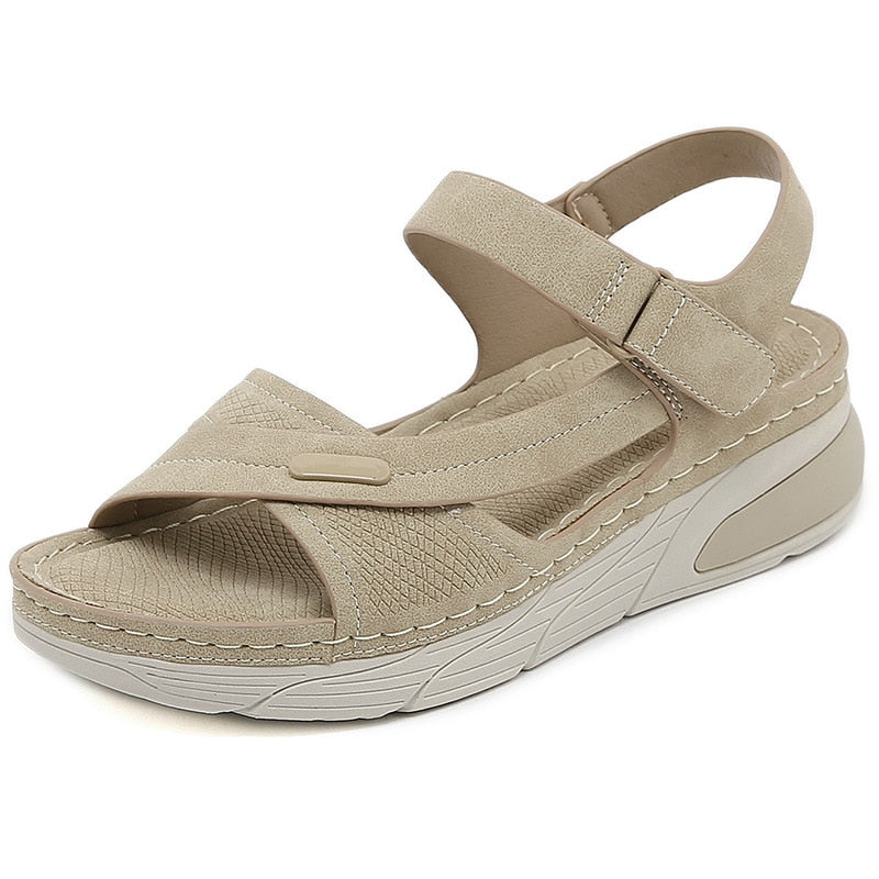 Bequeme Ledersandalen für Damen - Flapis