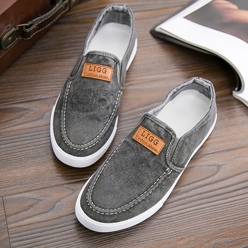 Luftige Herren-Freizeitschuhe aus Canvas und Denim – Jappy Stil!