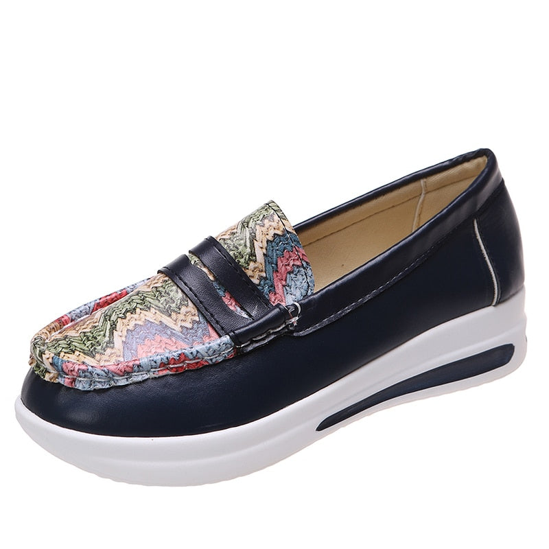 Elegante Damen-Freizeitschuhe mit Keilabsatz und orthopädischer Unterstützung - Zenko