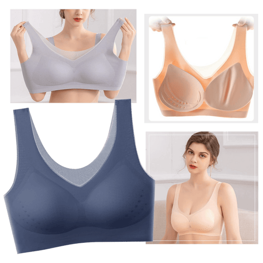 Ultra-feiner, nahtloser Seiden-BH für strahlenden Komfort